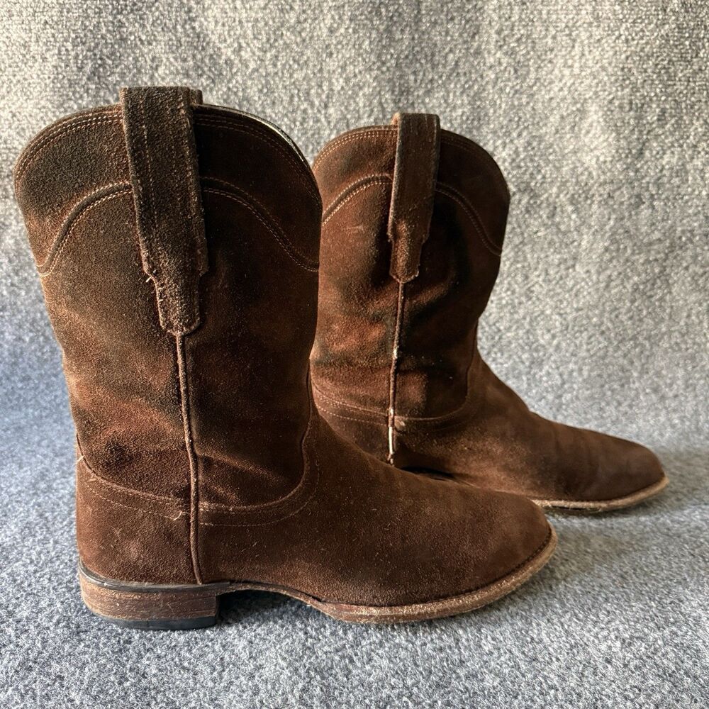 Tecovas Men's Western Equestrian Boots Brown Suede 9D 95956 Made in Mexico